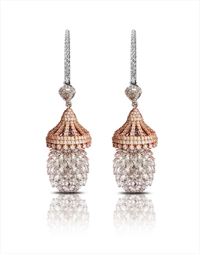 Interwoven Flowers H&A Diamond Tennis Bracelet